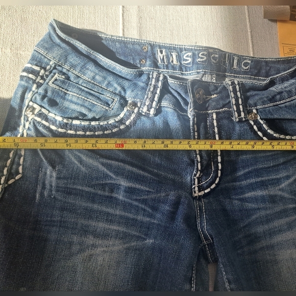Miss Chic USA Embellished Bootcut Jeans – Size 7 - Picture 8 of 10